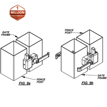 NW ARMOR LATCH - MAGNETIC LEVER HANDLE - FITS 1-1/2